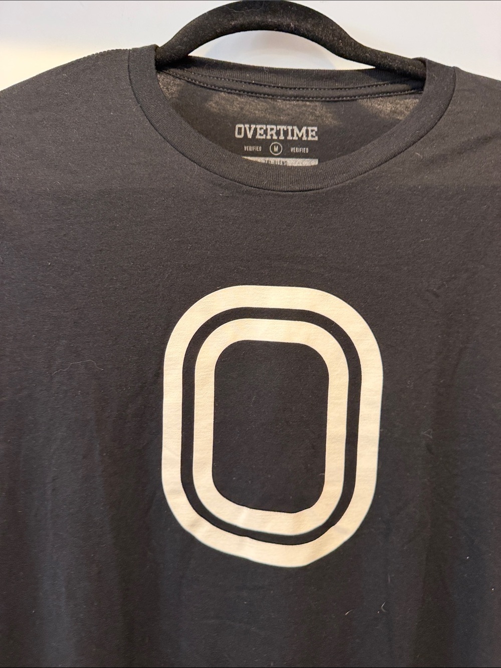 Overtime Men's Black Short-Sleeve Logo Tee - Picture 3 of 4